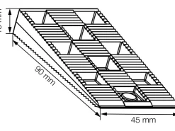 Fenster-Zubehör^16 Keile pro Hänger 90 x 45 x 15 mm Braun