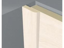 Akustikpaneele|Zubehör Für Paneele^Abdeckleiste Birnbaum Weiß 6 mm x 25 mm Länge 2600 mm