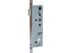 Abus Wohnungseingangstüren|Terrassentüren^Rohrrahmentür-Einsteckschloss Profilzyl. DIN L/DIN R Silber Dornm. 40 mm