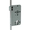 Abus Terrassentüren^Wohnungsabschlusstür-Einsteckschloss Edelstahl PZ DIN L Gold Stulpm. 20 mm