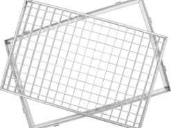 ACO Entwässerungsrinnen^Gitterrost mit Zarge Stahl verzinkt 100 cm x 25 cm MW 30/30