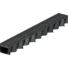 ACO Entwässerungsrinnen^Rinne Hexaline 2.0 Microgrip 1 m Kunststoff Schwarz
