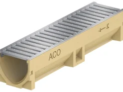 ACO Entwässerungsrinnen^Rinne Self-Standardline mit stahlverzinktem Stegrost 50 cm