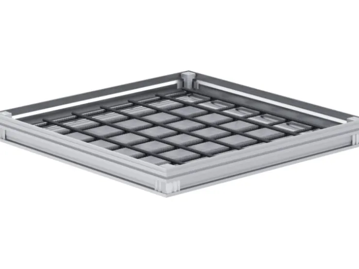 ACO Drainage|Grundmauerschutz^Schachtabdeckung FI 2.0 Flex A15 Aluminium 800 mm x 800 mm