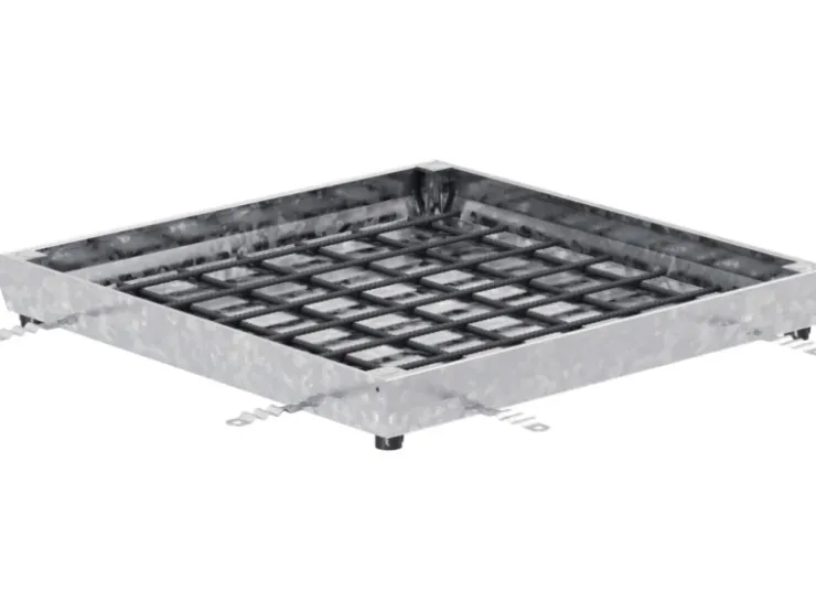 Lichtschächte|Grundmauerschutz*ACO Schachtabdeckung FI 2.0 Flex C250 Stahl verzinkt 300 mm x 300 mm