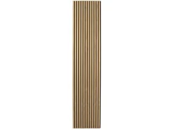Akustikpaneele^Akustikpaneel Wandverkleidung Smart Eiche Schwarz MDF auf Akustikfilz 240 cm