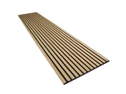 Akustikpaneele^Akustikpaneel Wandverkleidung Smart Eiche Schwarz MDF auf Akustikfilz 240 cm