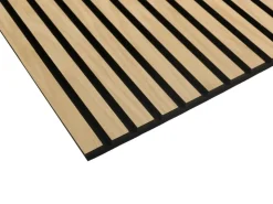 Akustikpaneele^Akustikpaneel Wandverkleidung Smart Eiche Schwarz MDF auf Akustikfilz 240 cm