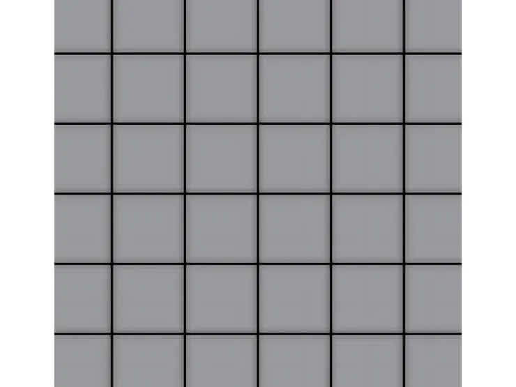 Mosaikfliesen^ALLOY Mosaik Fliese Massiv Metall Edelstahl Gebürstet 1,6mm Stark Cinquanta-s-s-b 1 Paket mit 10 Matten 0,94 m2 Grau