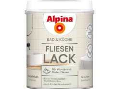 Alpina Wandfliesen^Fliesen-Lack Bad & Küche 2 Komponenten Kreidefelsen Seidenmatt 750 ml Beige