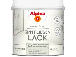 Alpina Wandfliesen^Fliesenlack Bad & Küche 3-in-1 Baumwollweiß 500 ml