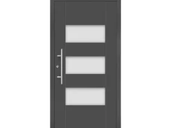 Splendoor Moderno Haustüren^Aluminium-Haustür Moderno M500/B 110 cm x 210 cm Anthrazit Metallic Anschlag L Anthrazit-Metallic