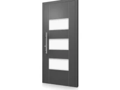 Splendoor Moderno Haustüren^Aluminium-Haustür Moderno M500/B 110 cm x 210 cm Anthrazit Metallic Anschlag L Anthrazit-Metallic