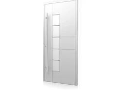 Splendoor Moderno Haustüren^Aluminium-Haustür Moderno M360/P 110 x 210 cm Anschlag Links Weiß