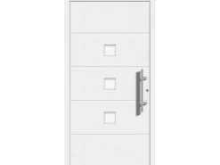 Splendoor Moderno Haustüren^Aluminium-Haustür Moderno M380/P 110 x 210 cm Anschlag Rechts Weiß