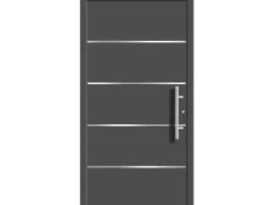 Splendoor Moderno Haustüren^Aluminium-Haustür Moderno M480/P 110 x 210 cm Anthrazit Metallic Anschlag Rechts Anthrazit-Metallic