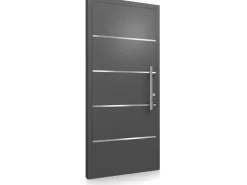 Splendoor Moderno Haustüren^Aluminium-Haustür Moderno M480/P 110 x 210 cm Anthrazit Metallic Anschlag Rechts Anthrazit-Metallic