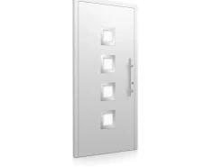 Splendoor Moderno Haustüren^Aluminium-Haustür Moderno M430/B 110 x 210 cm Anschlag Rechts Weiß