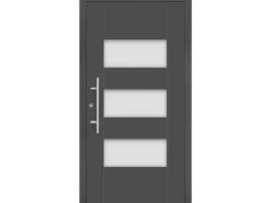 Splendoor Moderno Haustüren^Aluminium-Haustür Moderno M500/P 110 cm x 210 cm Anthrazit Metallic Anschlag L Anthrazit-Metallic
