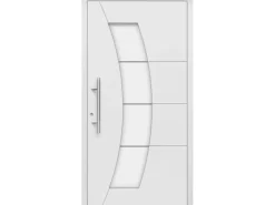 Splendoor Moderno Haustüren^Aluminium-Haustür Moderno M340/B 110 x 210 cm Anschlag Links Weiß