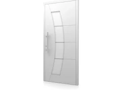 Splendoor Moderno Haustüren^Aluminium-Haustür Moderno M340/B 110 x 210 cm Anschlag Links Weiß