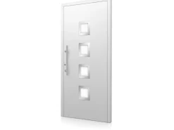 Splendoor Moderno Haustüren^Aluminium-Haustür Moderno M430/B 110 x 210 cm Anschlag Links Weiß
