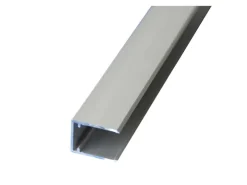 Bedachungen*Gutta -U-Profil 1,6 cm "Easy-click" Eloxiert 300 cm Alu