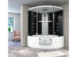 Badlüfter*AcquaVapore AquaVapore Dampfdusche Whirlpool Dusche Duschkabine K70-SW-EH 150x150cm