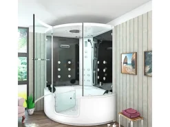 AcquaVapore Badlüfter^AquaVapore Dampfdusche Whirlpool Dusche Duschkabine K60-SW-EH 140x140cm