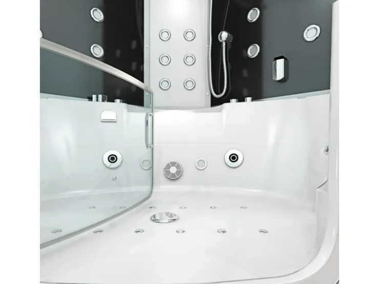 AcquaVapore Badlüfter^AquaVapore Dampfdusche Whirlpool Dusche Duschkabine K60-SW-EH 140x140cm
