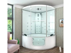 Badlüfter*AcquaVapore AquaVapore Dampfdusche Whirlpool Dusche Duschkabine K60-WS-EH 140x140cm