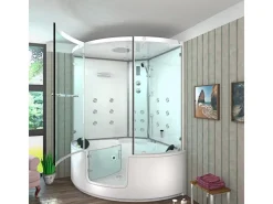 Badlüfter*AcquaVapore AquaVapore Dampfdusche Whirlpool Dusche Duschkabine K60-WS-EH 140x140cm
