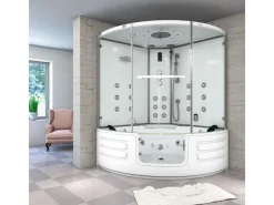 AcquaVapore Badlüfter^AquaVapore Dampfdusche Whirlpool Dusche Duschkabine K70-WS-TH-EC-SC 150x150cm