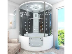 AcquaVapore Badlüfter^AquaVapore Dampfdusche Whirlpool Dusche Duschkabine K60-SW-TH-EC 140x140cm