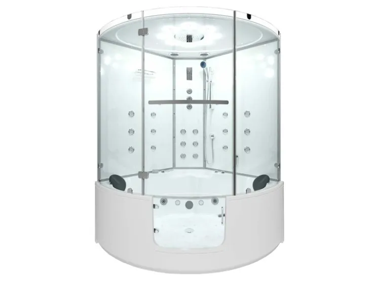 Badlüfter*AcquaVapore AquaVapore Dampfdusche Whirlpool Dusche Duschkabine K60-WS-TH-SC 140x140cm