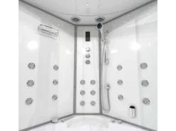 Badlüfter*AcquaVapore AquaVapore Dampfdusche Whirlpool Dusche Duschkabine K60-WS-TH-SC 140x140cm