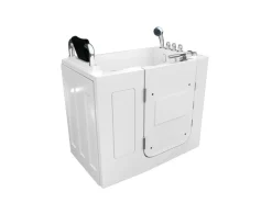 AcquaVapore Türdichtungen^AquaVapore Sitzwanne Whirlpool Badewanne mit Tür S08WP-TH-C-L 110x68cm