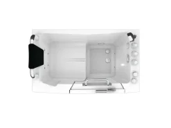 AcquaVapore Türdichtungen^AquaVapore Sitzwanne Whirlpool Badewanne mit Tür S08WP-TH-C-L 110x68cm