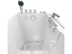 AcquaVapore Türdichtungen^AquaVapore Sitzwanne Whirlpool Badewanne mit Tür S08WP-TH-C-L 110x68cm