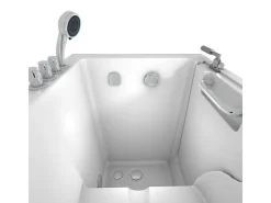 AcquaVapore Türdichtungen^AquaVapore Sitzwanne Whirlpool Badewanne mit Tür S02WP-TH-A-L 78x100cm