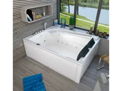 AcquaVapore Badlüfter^AquaVapore Whirlpool Pool Badewanne Wanne W12H-A 135x180cm mit Farblichtherapie