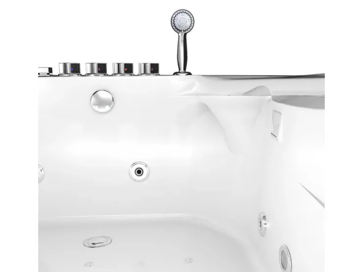 AcquaVapore Badlüfter^AquaVapore Whirlpool Pool Badewanne Wanne W12H-A 135x180cm mit Farblichtherapie