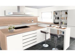 Arbeitsplatten^Arbeitsplatte Holznachbildung 60 cm x 3,9 cm Meterware Fjord Eiche