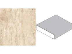 Arbeitsplatten^Arbeitsplatte 90 cm x 2,9 cm Meterware Travertin Beige