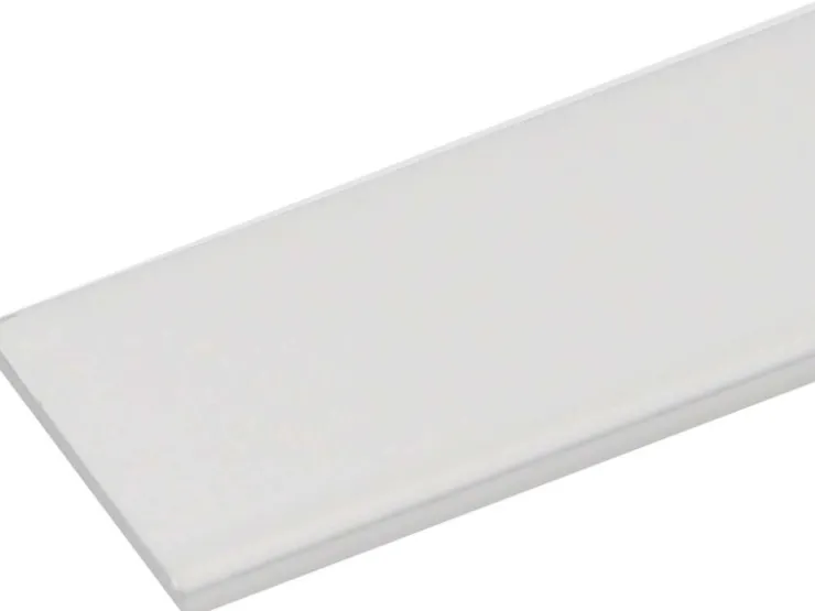 Handläufe*Arcansas Flachstange Aluminium Weiß lackiert 2 x 30 x 2600 mm