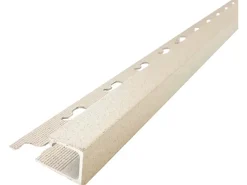 Arcansas Fliesenzubehör^Quadrat Profil Alu pulv. 1 x 2,7 x 250 cm Beige