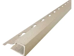 Fliesenzubehör*Arcansas Quadrat Profil Alu pulv. 1,2 x 2,7 x 250 cm Sand