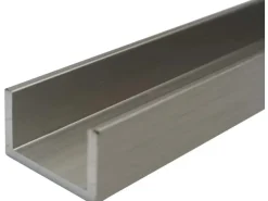 Arcansas Regalbau^U-Profil Aluminium 15 mm x 15 mm x 2.600 mm