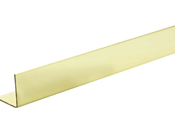 Arcansas Regalbau^Winkelprofil gleichschenklig Messing 15 mm x 15 mm x 1.000 mm
