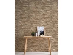 AS-Creation Steine^A.S. Création Tapete Stein-Optik Braun und Beige 53 cm x 10,05 m AS-958332